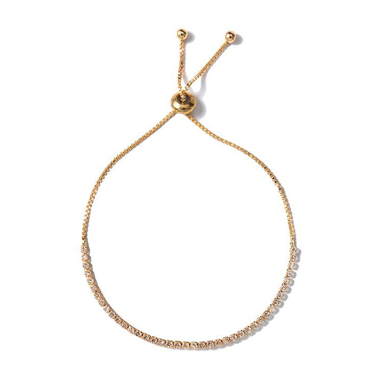 Wholesale Telescopic Rhinestone Claw Chain Adjustable Alloy Bracelet